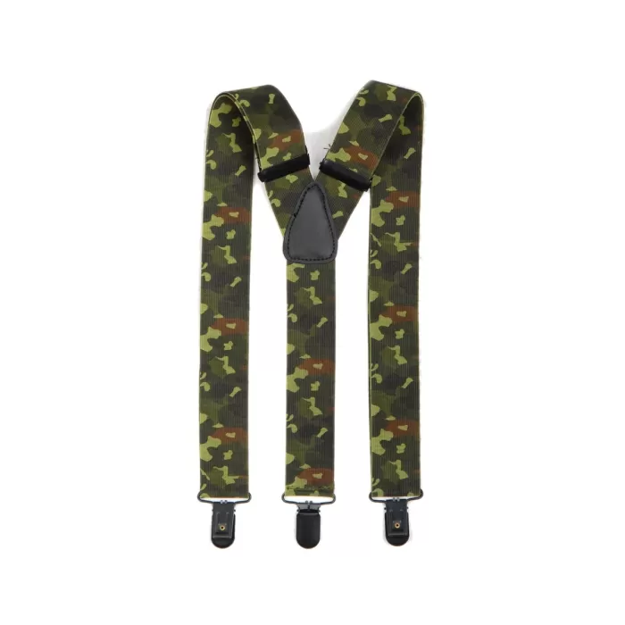Blöchl Hosenträger Flecktarn in Y-Form mit drei Clips