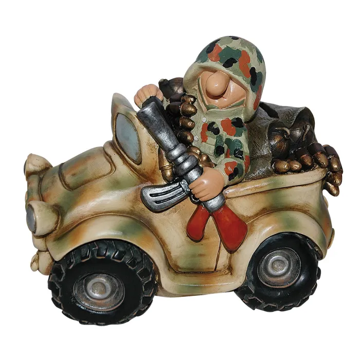 Fun Division Soldat Geländewagen Spardose Flecktarn FDF4