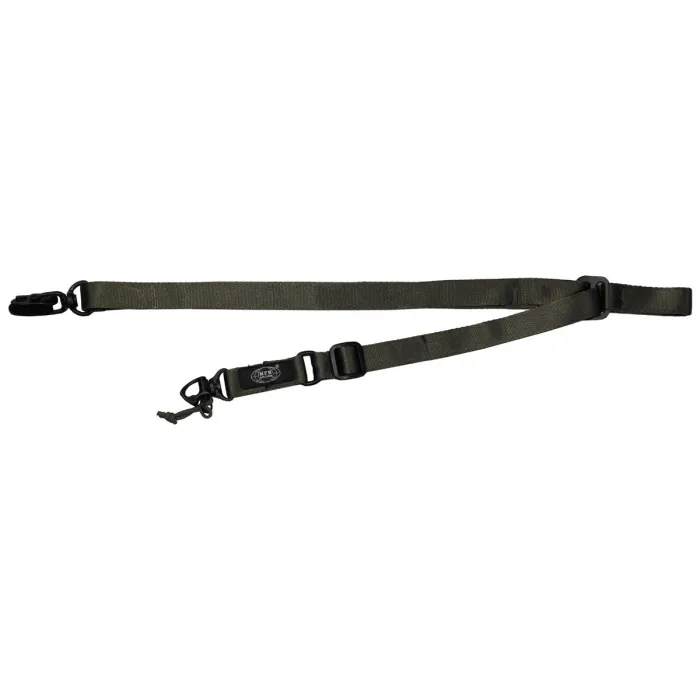 Gewehrgurt / Tragegurt mit Karabiner, verstellbar 45-135cm, Oliv