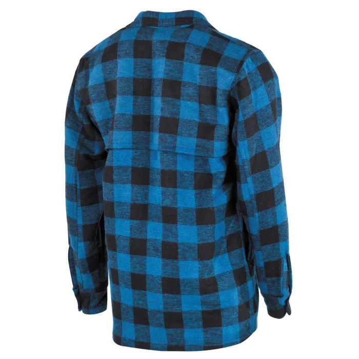 Holzfällerhemd, schwere Qualität, Blau / Schwarz kariert, Größe 3XL