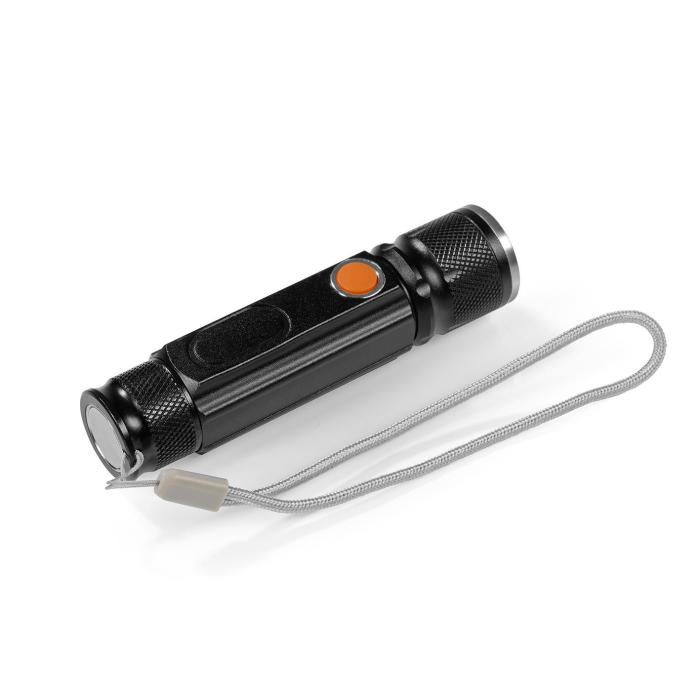 Demeras Mini LED Taschenlampe – Wiederaufladbar über USB, Superhell & Passt An Jeden Schlüsselbund