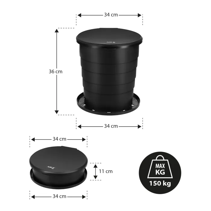NC0024 Falttoilette 10 L Nils Camp