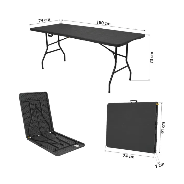 NC1618 Campingtisch Nils Camp in Anthrazit