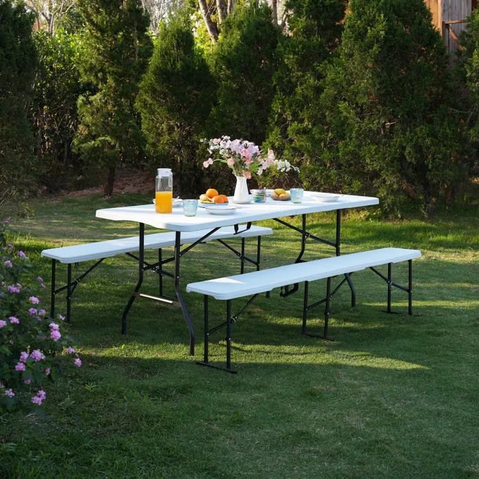 NC1618 Campingtisch Nils Camp in Weiss