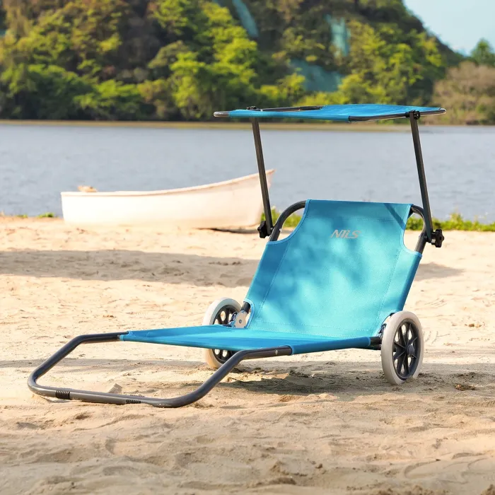 NC3307 Liegestuhl in Blau Größe 148x52x57cm