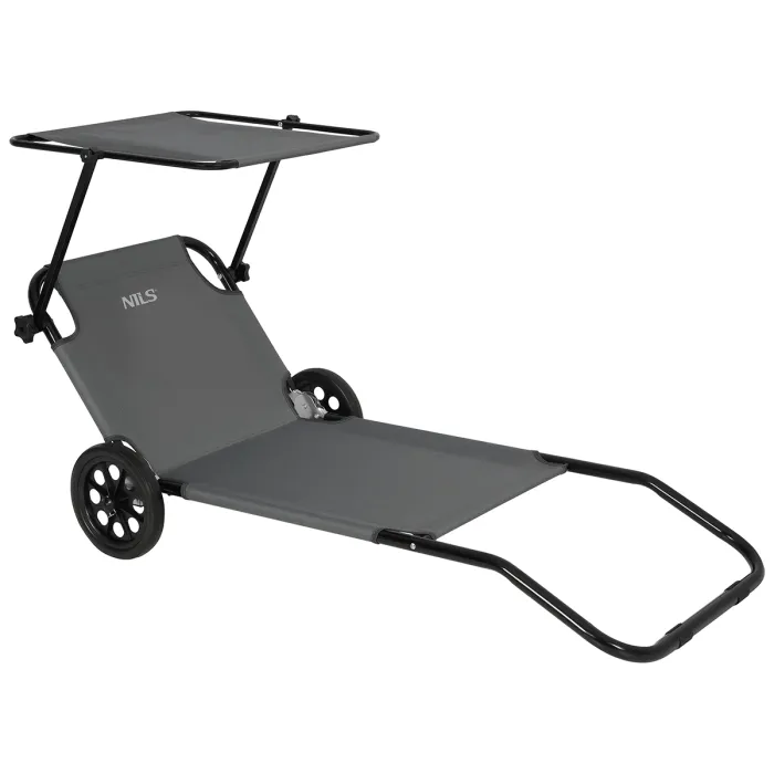 NC3307 Liegestuhl in Grau Größe 148x52x57cm