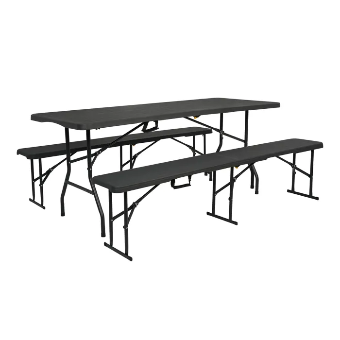 NC3404 Klappbare Gartenbank 183cm in Anthrazit