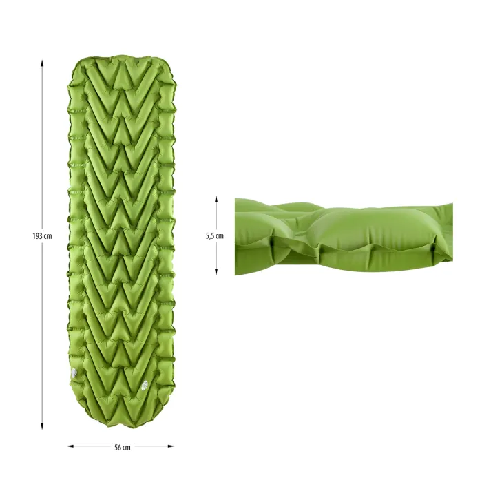 NC4005 Selbstaufblasende Isomatte Hellgrün