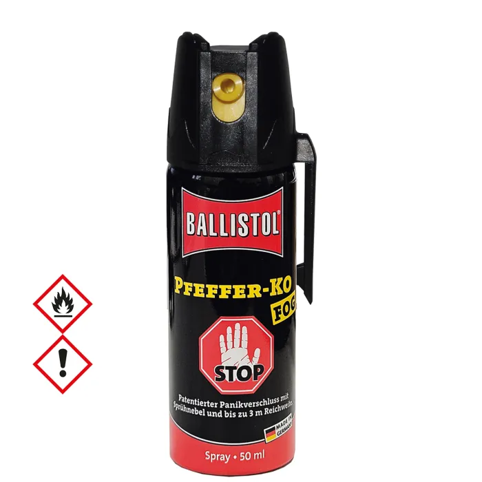 Pfefferspray K.O. FOG Sprühnebel – 50ml - 11 % OC / 2,5 Mio. Scoville