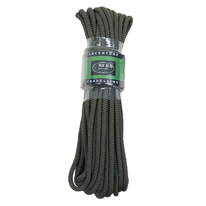 Seil, oliv, 7 mm, 15 Meter  Material: Polypropylen  0,53€/m *** Achtung: Kein Kletterseil ! ***