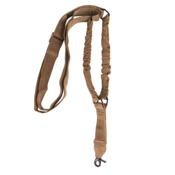 Tactical Gewehrgurt / Tragegurt mit Bungee (65-123cm), 1-Punkt, Coyote / Beige