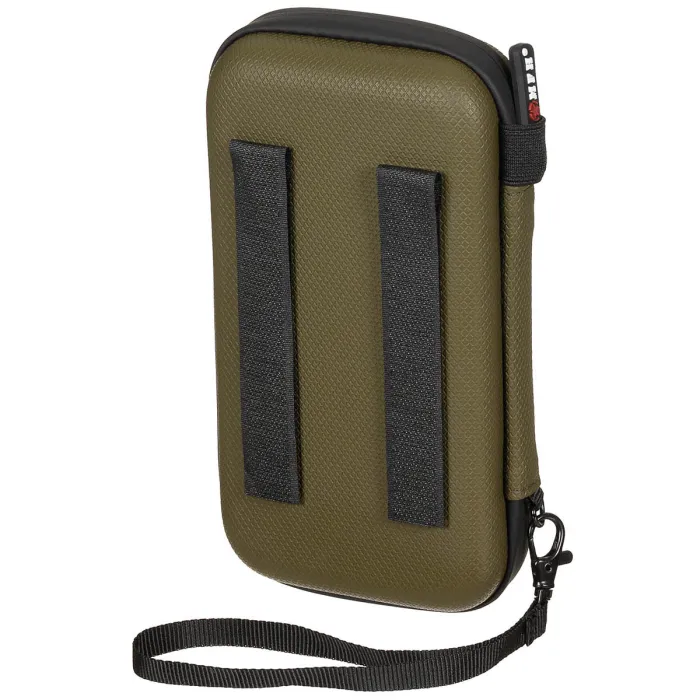 Tasche Hartschale, klein, mit Klettschlaufen, Oliv