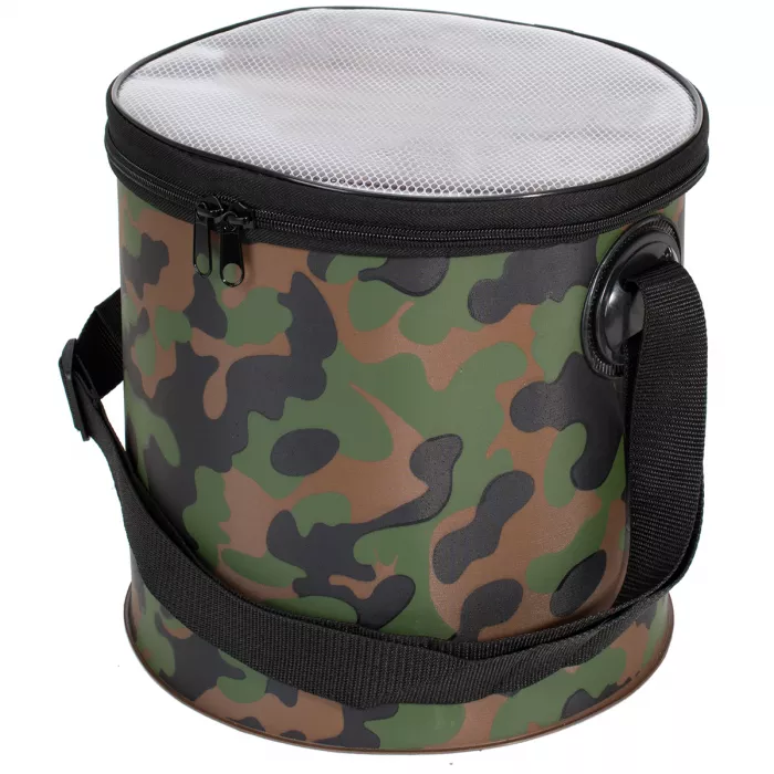 Trendex® Tasche / Eimer / Stacker Rund  - 4 Liter - Camouflage