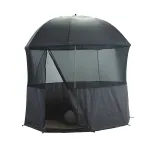 Behr Schirmzelt - 2,5m Durchmesser - 360° Fliegengitter - Dunkelgrün