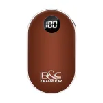 Elektrischer Handwärmer ROTBRAUN - wiederaufladbar mit USB - 42-52 Grad einstellbar