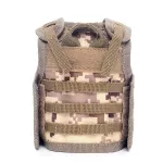 Mini Tactical Schutzweste mit Fronttaschen für Bierflasche / Weinflasche / Thermosflasche - Digital-Desert