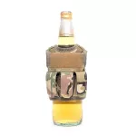 Mini Tactical Schutzweste mit Fronttaschen für Bierflasche / Weinflasche / Thermosflasche - MultiCam