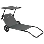 NC3307 Liegestuhl in Grau Größe 148x52x57cm