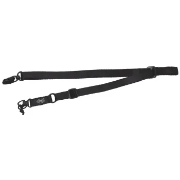 Gewehrgurt / Tragegurt mit Karabiner, verstellbar 45-135cm, Schwarz