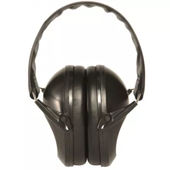 Lärm Gehörschutz / Ohrenschützer - klappbar und verstellbar - Schwarz