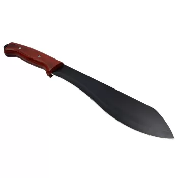 Eagle TF1 Machete mit gebogener Klinge und braunem Buchenholzgriff