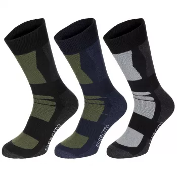 Socken, "Esercito", gestreift, halblang, 3er Pack (39-42)