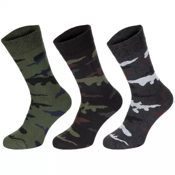 Socken, "Esercito", tarn, halblang, 3er Pack (43-46)