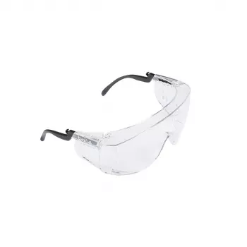 Tact. Schutzbrille Bollé® "Squale" - Klarglas + UV-Schutz + Brillenband