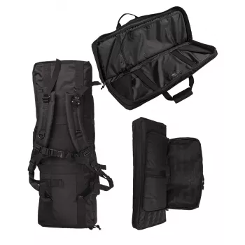 Gewehrtasche / Rifle Case "Medium" - für Langwaffen bis 75cm, abschließbar, Schwarz