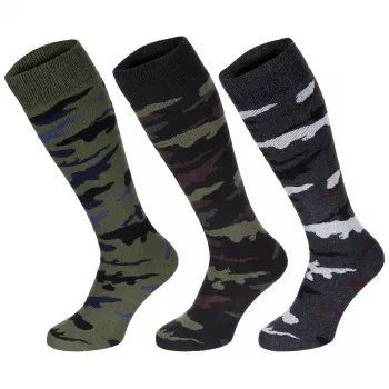 Wintersocken, "Esercito", tarn, lang, 3er Pack (43-46)